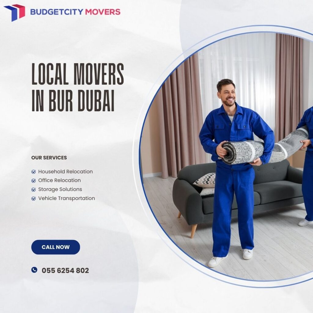 Professional team of local movers and packers in Bur Dubai handling villa shifting
