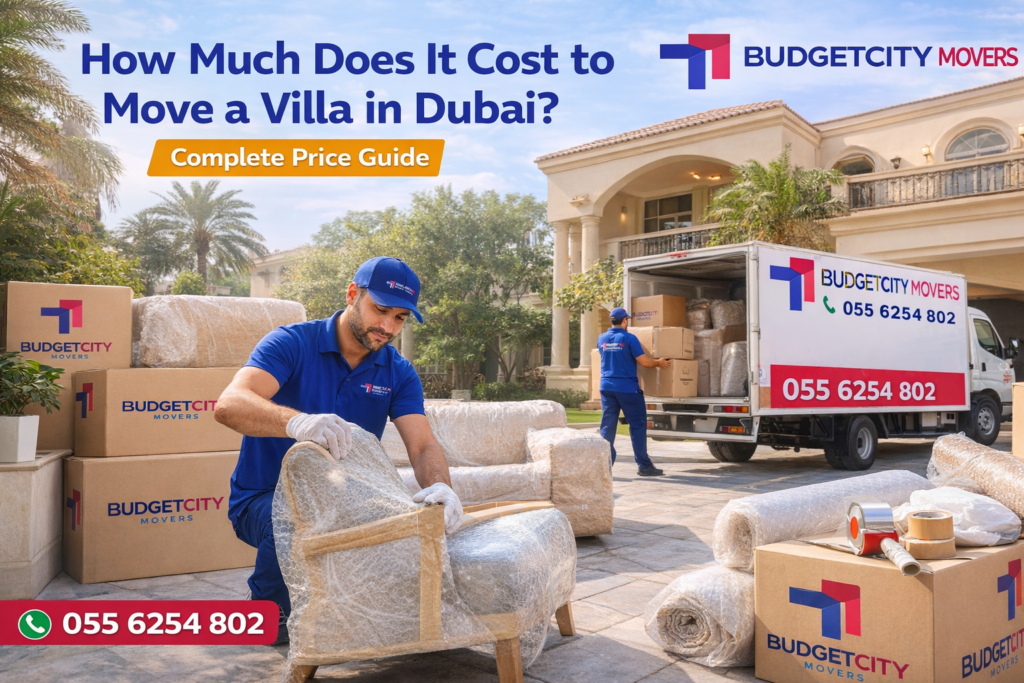 Professional villa movers and packers in Dubai