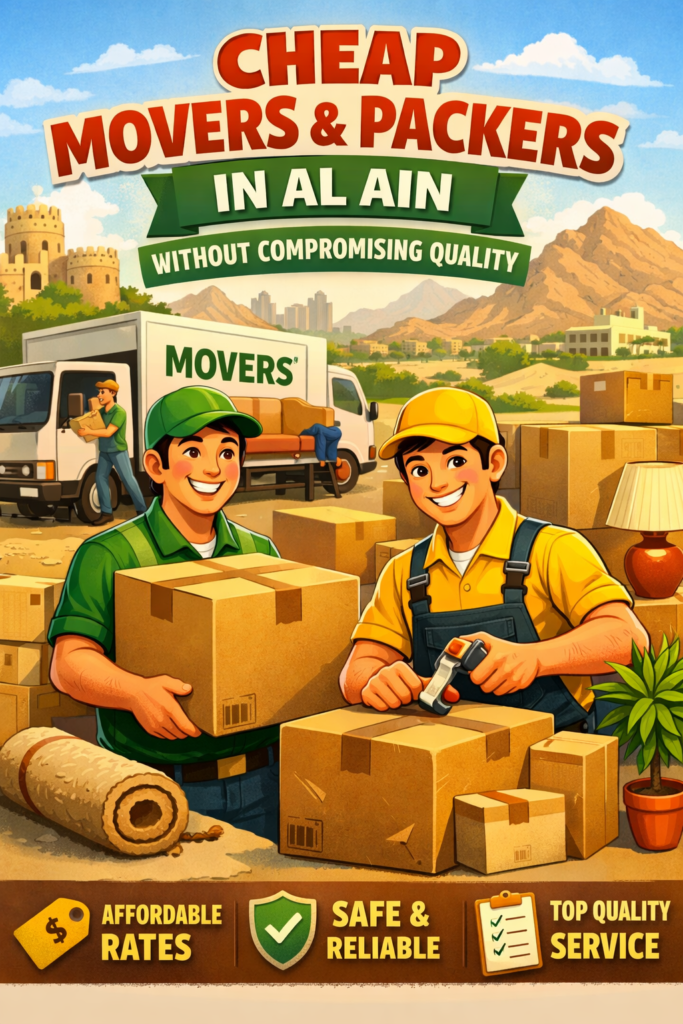 Professional Packing and Moving Services in Al Butina Sharjah – Cheap Movers offering affordable home and office relocation with safe packing and reliable transport.