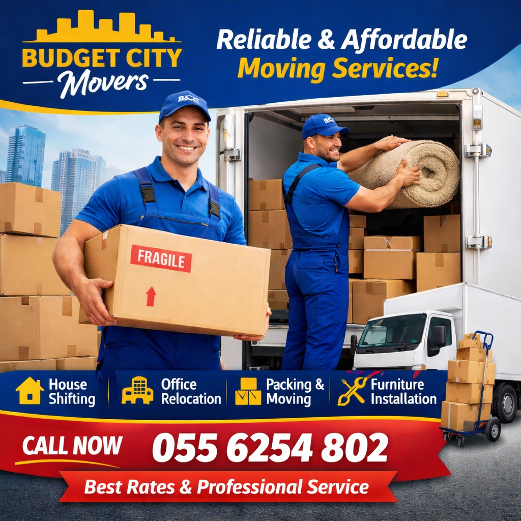 Budget City Movers team providing affordable moving and packing services in Dubai