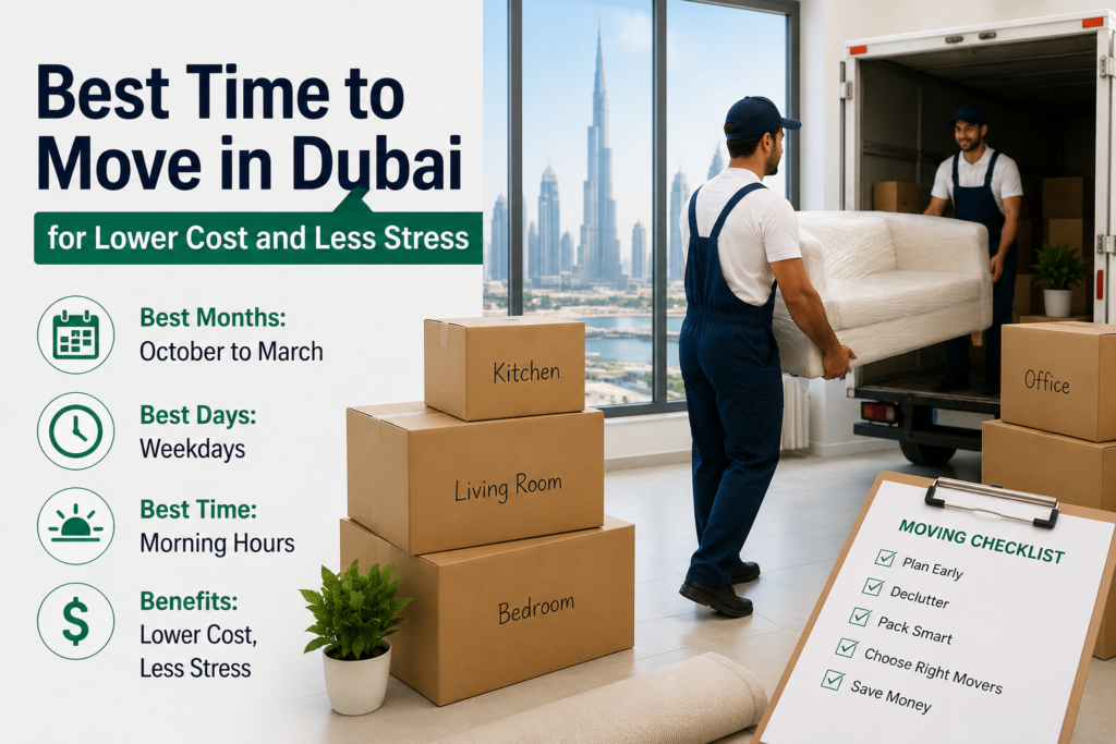 Best Time to Move in Dubai for Lower Cost and Less Stress