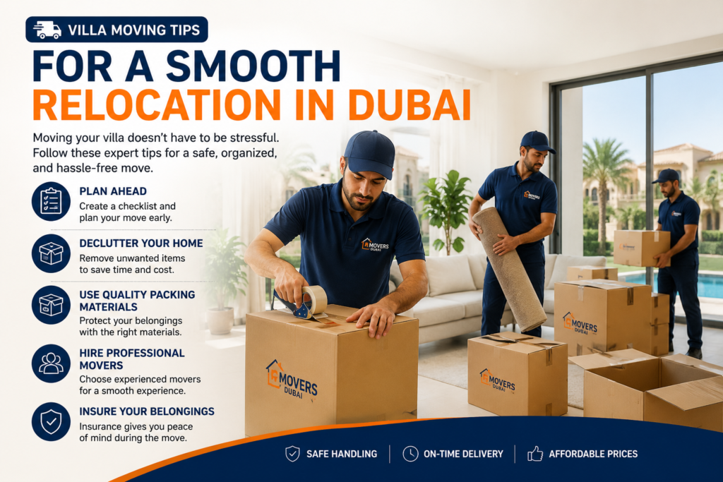 Villa Moving Tips for a Smooth Relocation in Dubai
