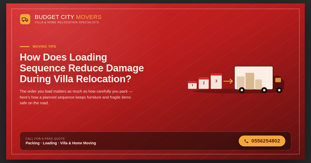 How Does Loading Sequence Reduce Damage During Villa Relocation